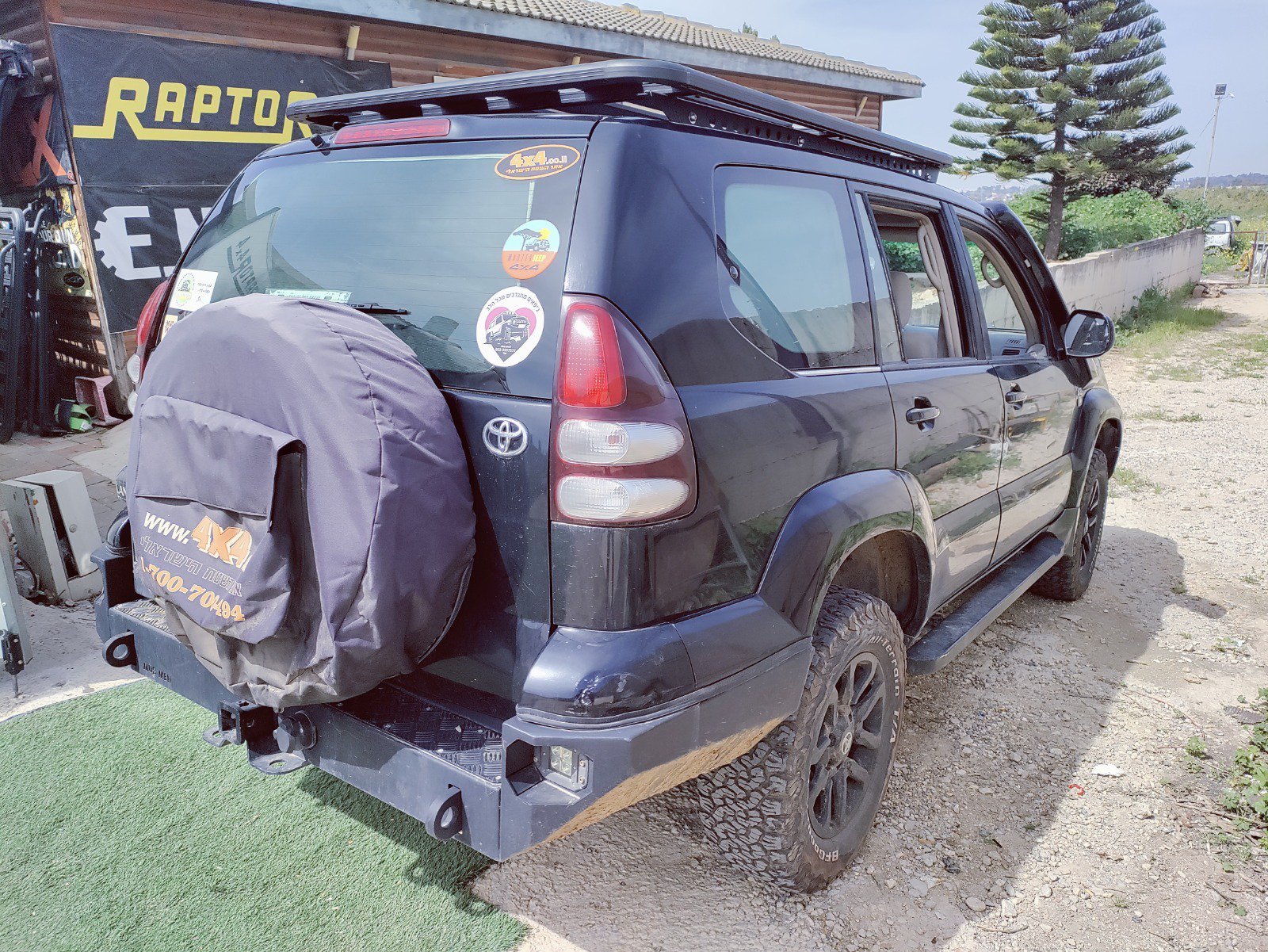 גגון אלומיניום שטוח מודולרי לטויוטה לנד קרוזר 120 ארוך – תמונה 10