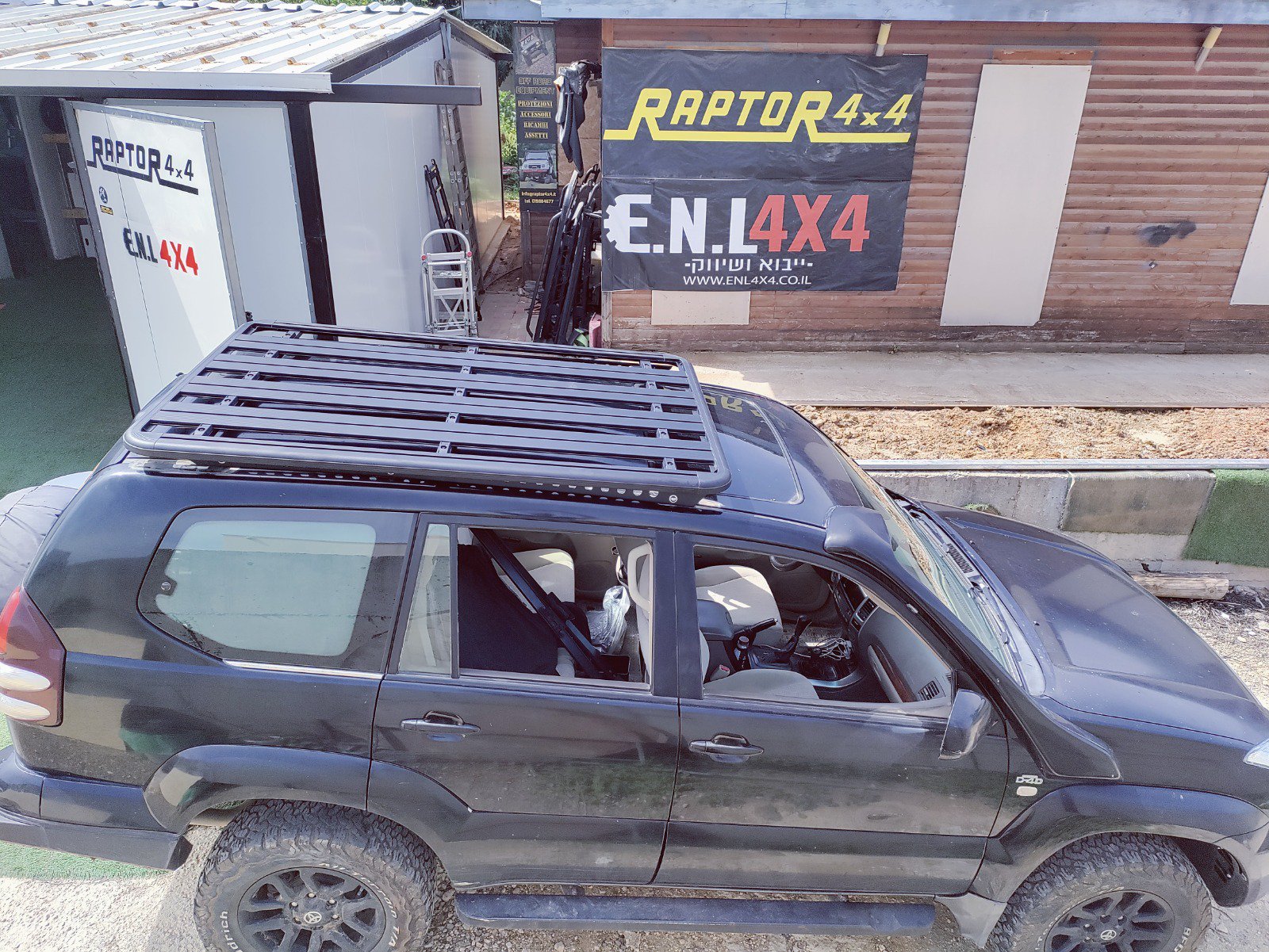 גגון אלומיניום שטוח מודולרי לטויוטה לנד קרוזר 120 ארוך – תמונה 5