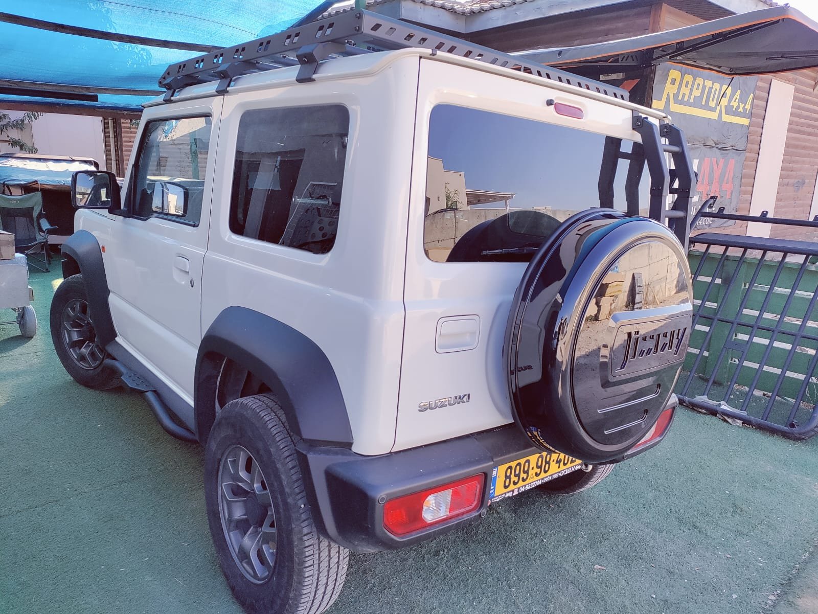 גגון אלומיניום לסוזוקי ג'ימני דור 4 שנת 2019+ דגם B כולל תאורת לד – תמונה 3