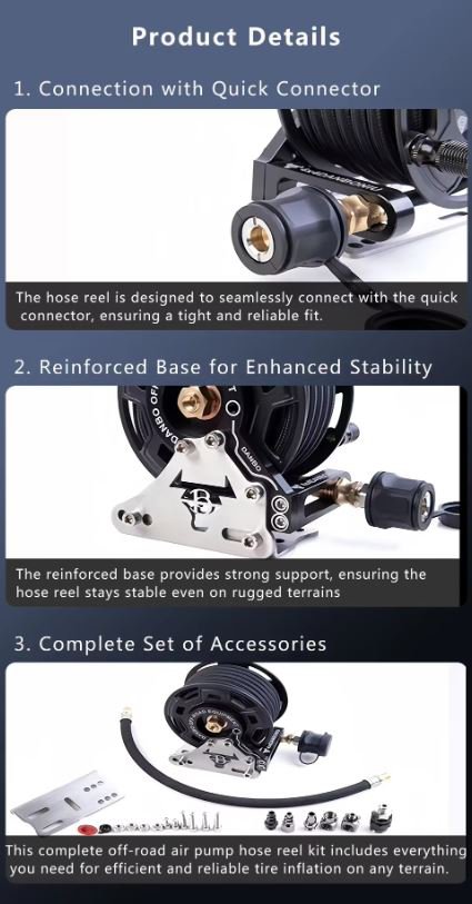 גלגלת צינור אוויר קומפקטית דגם DANBO – תמונה 4