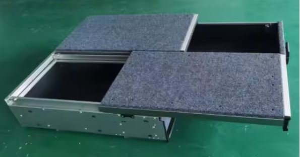 זוג מגירות מתכת חלק עליון נשלף 90X100X27 – תמונה 5