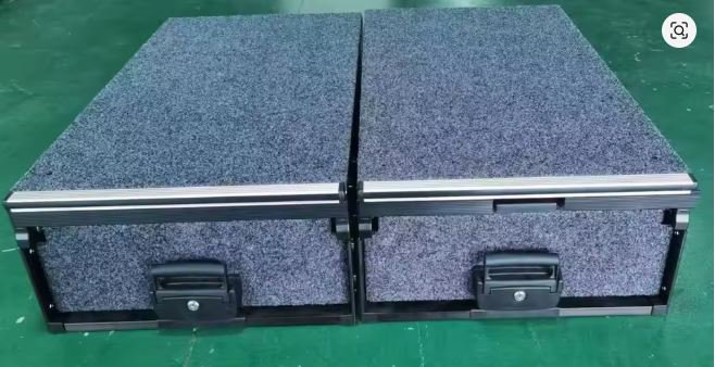 זוג מגירות מתכת חלק עליון נשלף 90X100X27 – תמונה 4